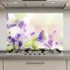 Lavendel - Vlinder - Bloemen keuken achterwand spatscherm klein -3d_website