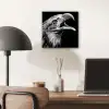 Adelaar - Portret - Roofvogels - Zwart - Wit - Vogel aluminium wit klein -sfeer5