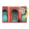 Lantaarn - Deur - Turquoise Placemat vinyl groot -zzzproduct_Kitchenyeah-website
