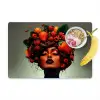 Vrouw - Chocolade - Frambozen - Aardbeien - Koekjes Placemat vinyl groot -zzzproduct_Kitchenyeah-website