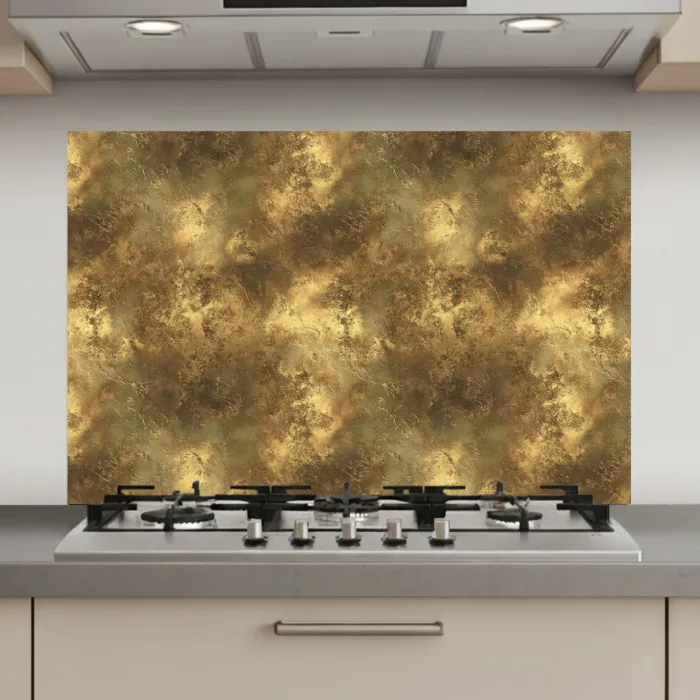 Antiek - Metaallook - Goud keuken achterwand spatscherm klein 900 -3d_website