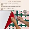 Vlechtpatroon - Groen - Roze - Grafisch keuken achterwand spatscherm klein 900 -spatscherm_NL