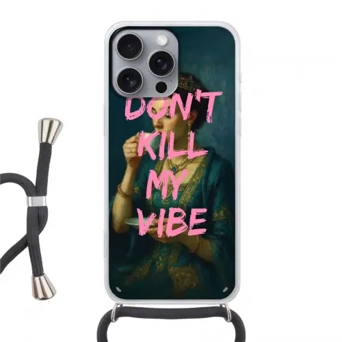 Vrouw - Portret - Kroon Hoesje iPhone 16 Pro Max met koord klein -3d