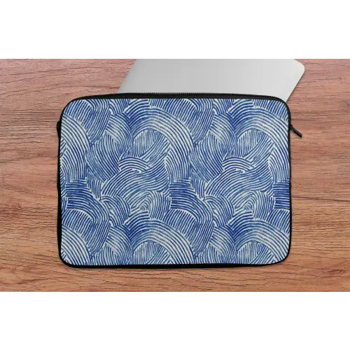 Modern - Abstract - Blauw laptophoes neopreen klein 279 -tafel