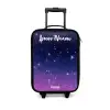 Sterren - Galaxy - Blauw - Roze Kinderkoffer - Zwart klein -3d