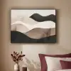 Abstract - Landschap - Golven - Crèmekleur Textielframe - compleet frame klein -sfeer1