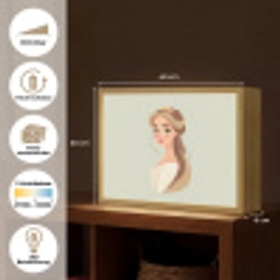 Prinses - Tiara - Groen Light Box met batterij (Wandlamp kind) middel -USP_websiteoverzichtDE