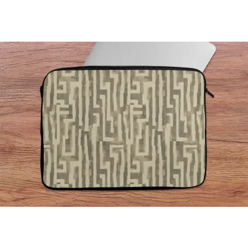 Abstract - Geometrisch - Groen laptophoes neopreen klein 279 -tafel