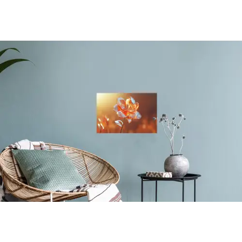 Glazen - Bloem - Zonlicht Muursticker klein -plant