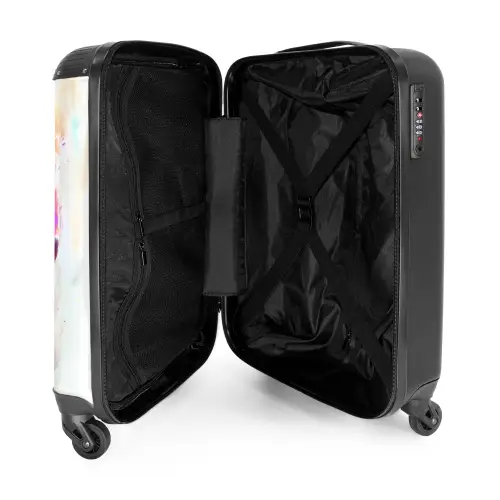 Tommy tijger NBS - Handbagage koffer - Unisex middel -binnenkant