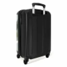 Natuur - Abstract - Groen - Penseelstreken NBS - Handbagage koffer - Volwassenen Unisex middel -achterkant