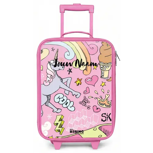 Unicorn doodles Kinderkoffer - Roze klein -zz3dotto