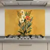 Bladeren - Boeket - Bloemen - Geel keuken achterwand spatscherm klein -3d_website