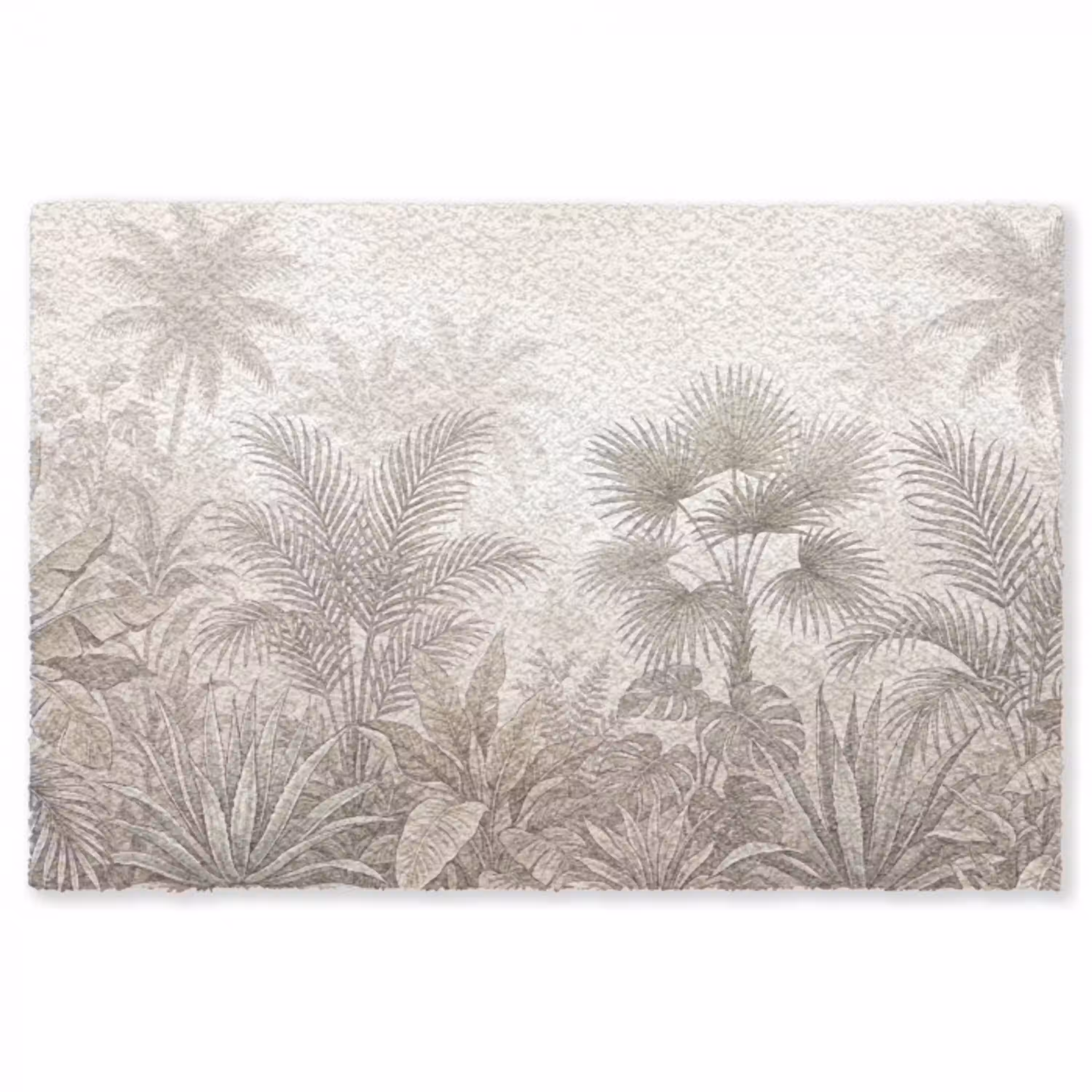 Jungle - Tropisch - Natuur -Vintage - Beige Vloerkleed Rechthoek klein -3d