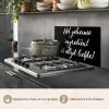 Quotes - Koken - Het geheime ingrediënt is altijd liefde! - Spreuken - Liefde keuken achterwand spatscherm klein -usp_FR