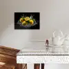 Citroen - Fruit - Geel - Zwart KitchenYeah - Keuken - Canvas klein -sfeer3