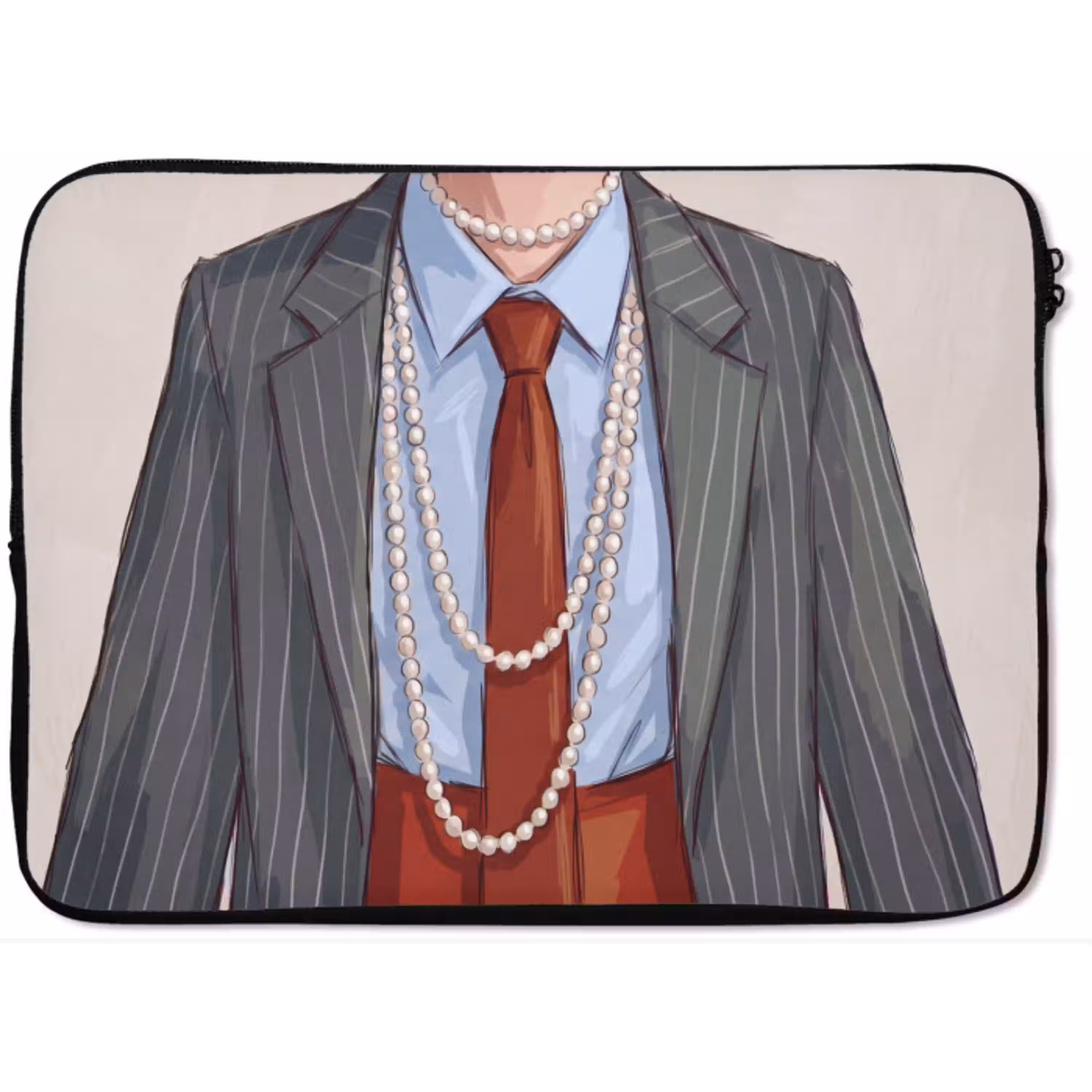 Kleding - Strik - Parels - Klassiek - Mode laptophoes neopreen klein -zkaufland3dotto