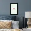 Focus - Beige - Roze - Smiley fotolijst zwart zonder passe partout klein -sfeer3