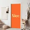 Oranje - Gebroken wit - Nice deurposter klein -sfeer6
