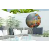 Bloemen - Natuur - Botanisch - Kunst Wandcirkel tuinposter met ringen klein -buiten2
