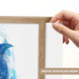 Dolfijn - Water - Blauw Light Box met batterij (Wandlamp kind) middel -USP_websiteprintDE