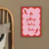 Chilipeper - Red - Hot - Quotes canvas 2cm klein -sfeer3