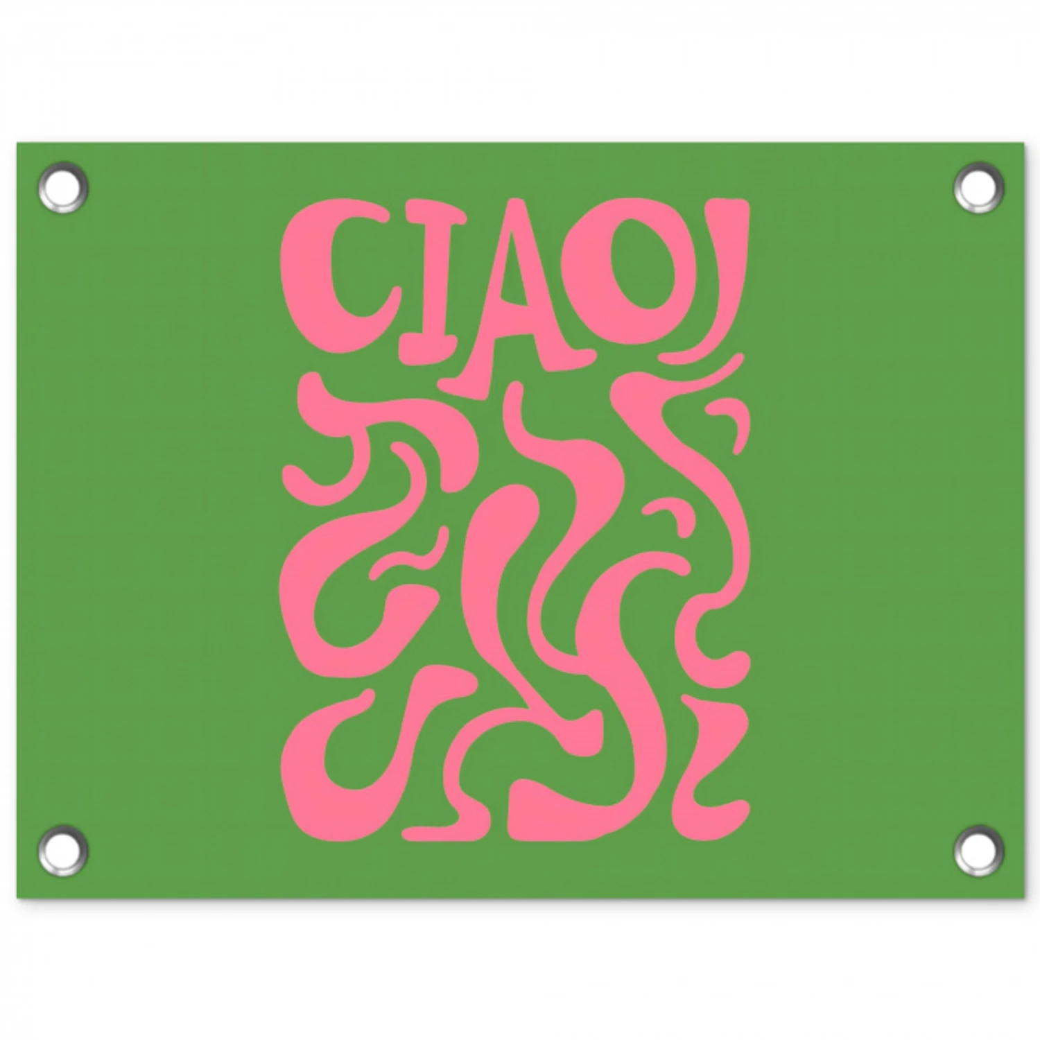 Abstract - Roze - Ciao - Vormen tuinposter los doek klein -3d