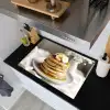 Pannenkoeken - Banaan - Siroop - Wit - Beige Inductie beschemer met haakjes klein -sfeer1