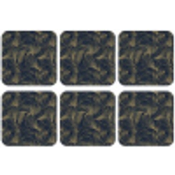 Abstract - Lijnen - Blauw - Goud onderzetter kurk middel 366 -zkaufland3dotto