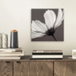 Bloem - Minimalistisch - Zwart - Wit aluminium wit klein -sfeer1