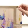 Zomers - Wilde bloemen - Penseelstreken Light Box met batterij (Wandlamp) middel -USP_websiteprintNL