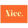 Oranje - Gebroken wit - Nice poster papier klein -3d