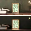 Zebrapatroon - Groen - Retro Light Box met kabel (Tafellamp) klein -sfeer3