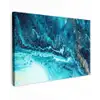 Marmerlook - Blauw - Goud - Luxe - Glitter - Marmer canvas 2cm klein -z3d