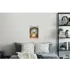 Doorkijk - Bloemen - Kleurrijk - Natuur Muursticker klein -slaapkamer