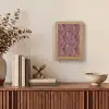 Bladeren - Patroon - Paars Light Box met kabel (Tafellamp) klein 925 -sfeer2