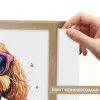 Hond - Roze - Kauwgom Light Box met batterij (Wandlamp kind) middel -USP_websiteprintNL