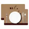 Minimalistisch - Vaas - Bloemen - Bruin Placemat vinyl groot -zzsfeer2_Kitchenyeah-website
