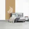 Bananen - Beige - Lijntekening - Minimalistisch fotobehang vinyl groot -slaapkamer