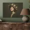 Bloemenhoed - Portret - Vrouw PET vilt klein -sfeer2