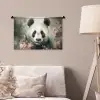 Panda - Dieren - Bloemen - Planten Wandkleed katoen klein -sfeer4