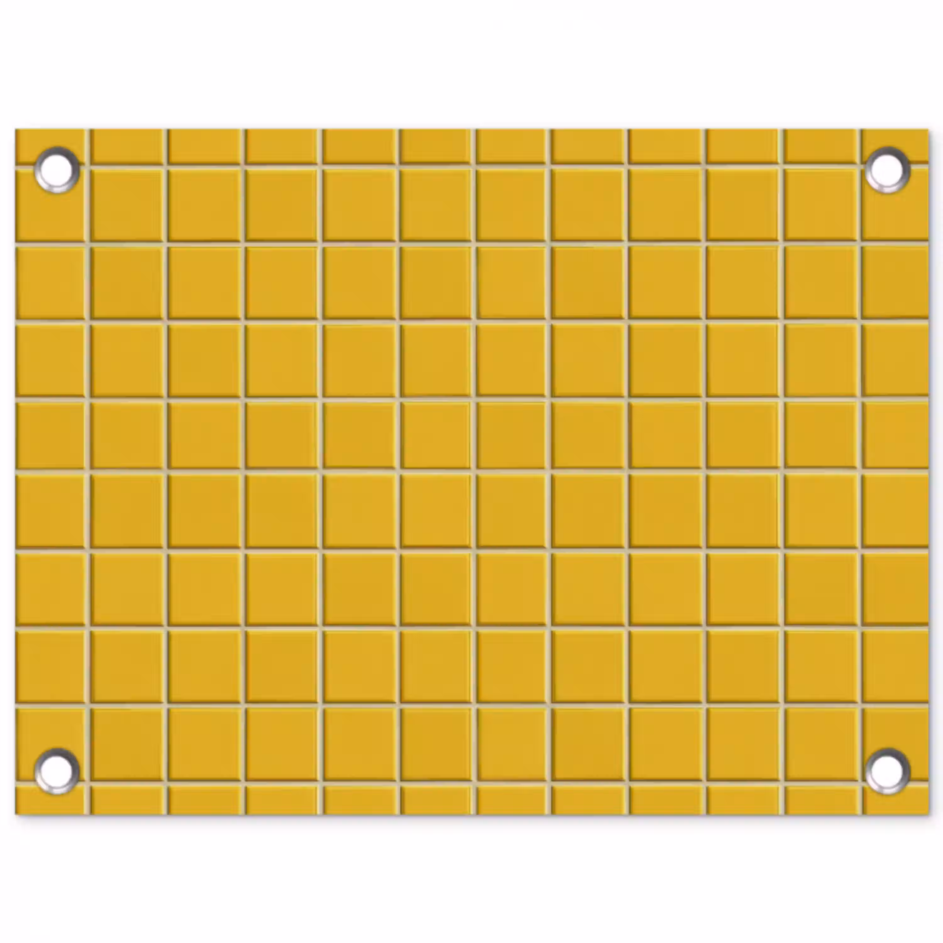 Patroon - Tegel - Okergeel tuinposter los doek klein 239 -3d