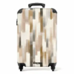 Abstract - Patroon - Kwaststreken NBS - Handbagage koffer - Volwassenen Unisex middel -productfoto_recht