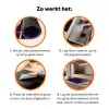 Oh hi - Paars - Cursief Inductie beschermer vinyl 3mm klein -zzzzzzz-td-werking