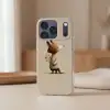 Vos - Gele bloemen - Minimalistisch Telefoonhoesje iPhone 17 Pro klein -sfeer2