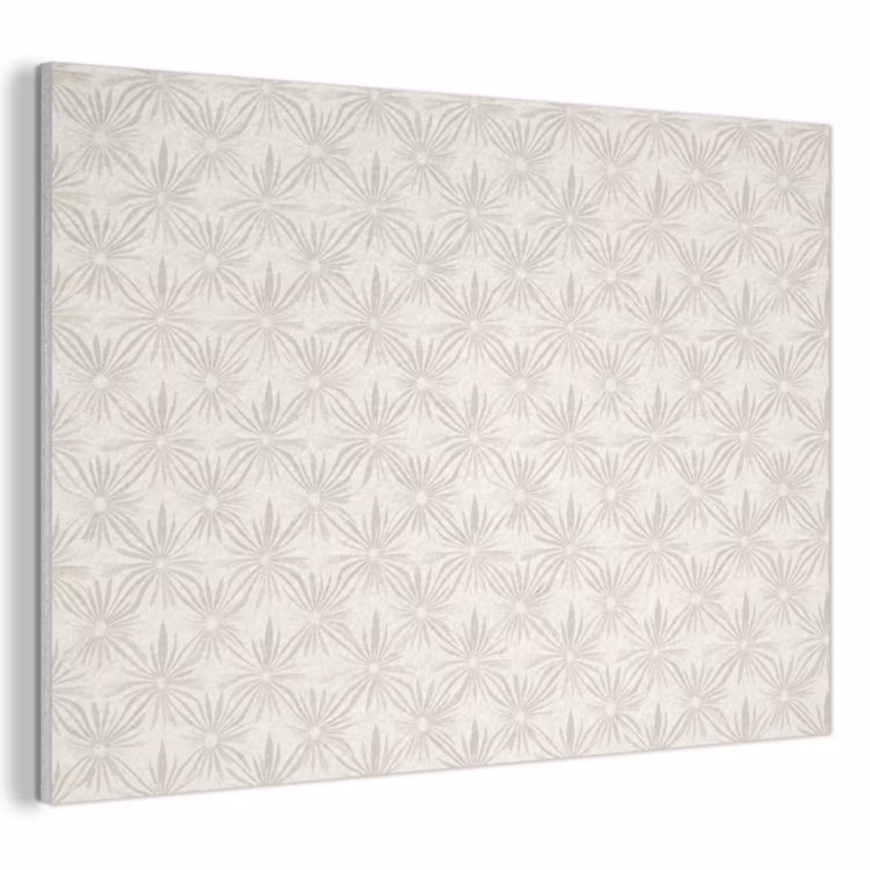 Patroon - Bloemen - Beige PET vilt klein 837 -3d