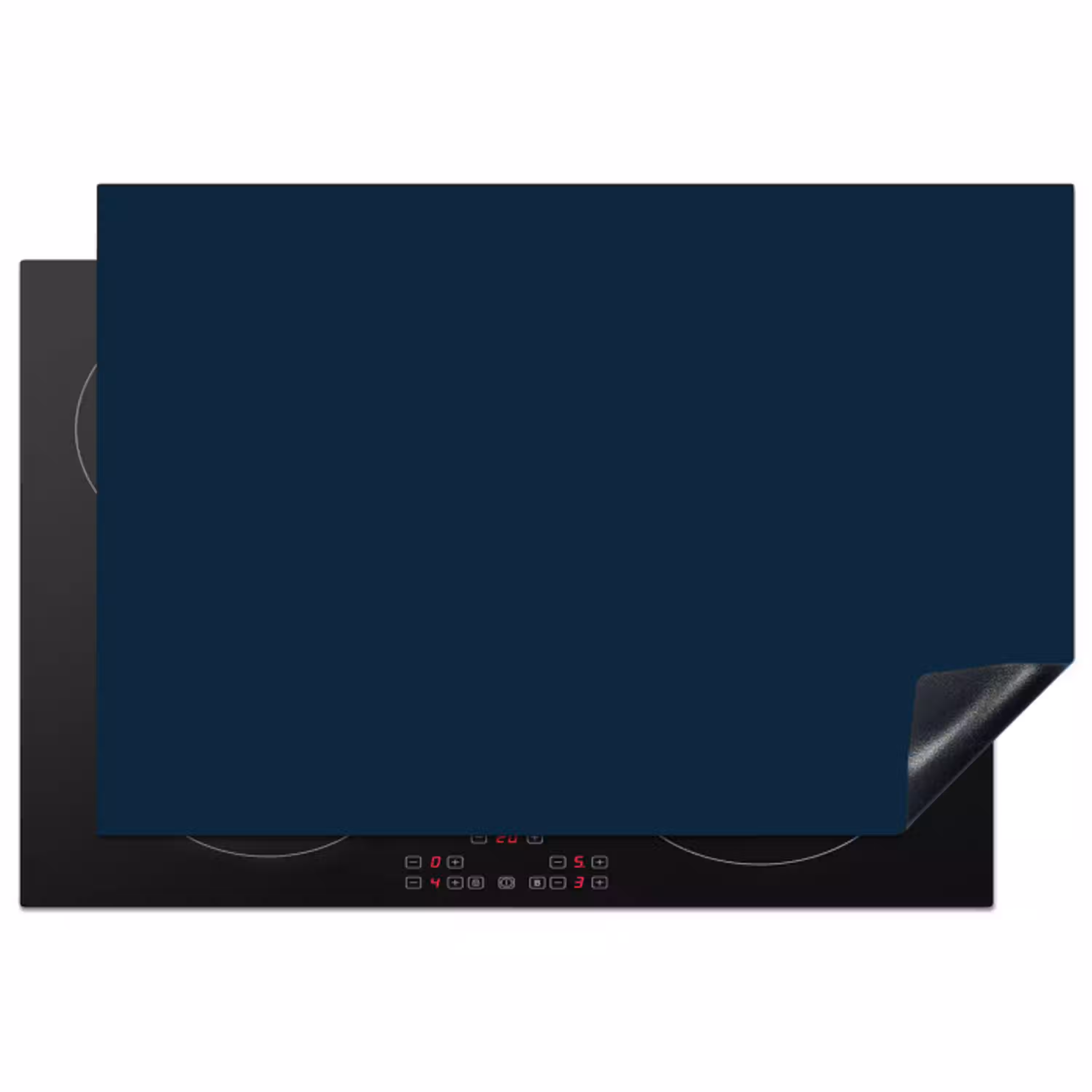 Midnight - Blue - Blauw Inductie beschermer vinyl 3mm klein 276 -3d