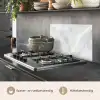 Marmer - Wit - Patronen - Steen - Marmerlook keuken achterwand spatscherm klein -usp_NL