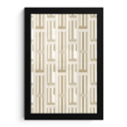Modern - Geometrisch - Beige fotolijst zwart zonder passe partout klein 224 -3d