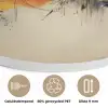 Explosie - Kleurrijk - Vormen - Abstract Akoestische PET Vilt - Rond klein -closeup_NL